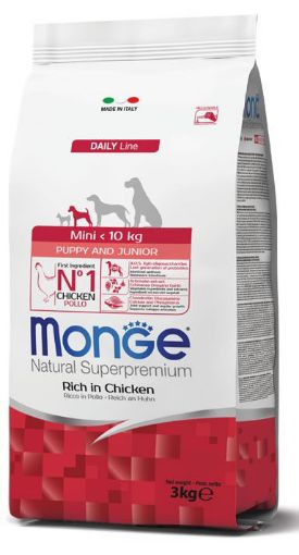 M04107 Monge Dry Dog Mini Puppy & Junior 0,8 kg paveikslėlis