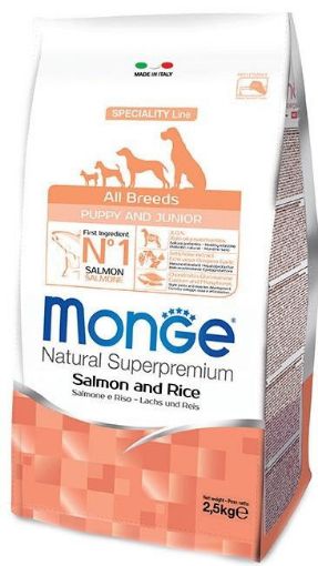 M11266 Monge Dry Dog Spec. Line - All Breeds Puppy Salmon & rice 0,8 kg paveikslėlis