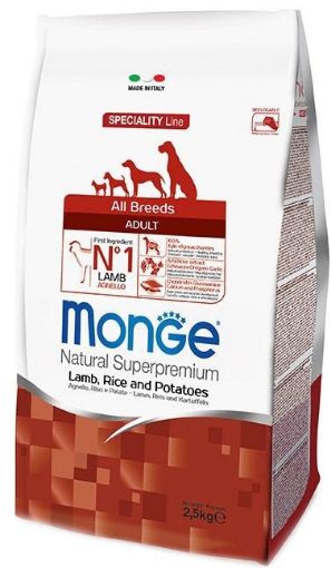 M11310 Monge Dry Dog Spec. Line - All Breeds Adult Lamb, rice & potatoes 2,5 kg paveikslėlis