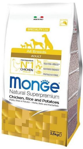 M11273 Monge Dry Dog Spec. Line - All Breeds Adult Chicken, rice & potatoes 2,5 kg paveikslėlis