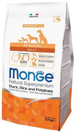 M11129 Monge Dry Dog Spec. Line - All Breeds Adult Duck, rice & potatoes 2,5 kg paveikslėlis