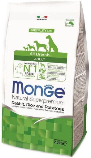 M11143 Monge Dry Dog Spec. Line - All Breeds Adult Rabbit, rice & potatoes 2,5 kg paveikslėlis