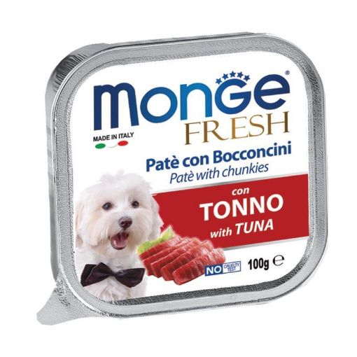 M13017 Monge Fresh - Wet Dog Pate & chunkies tuna 100 g paveikslėlis