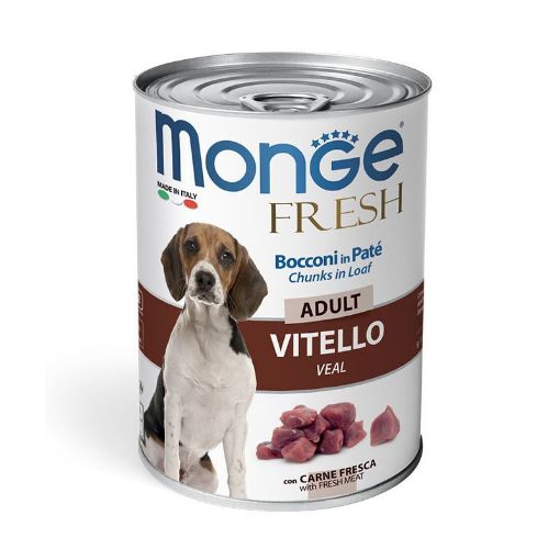 M14458 Monge Fresh - Wet Dog Cans Pate & chunkies Veal 400 g paveikslėlis