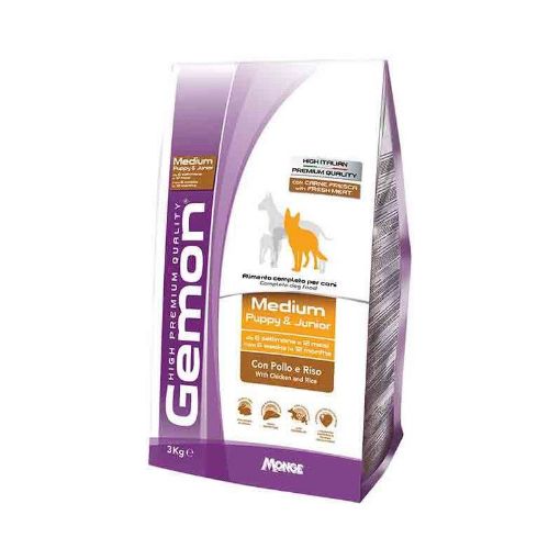 G86197 GEMON - Dry Dog Medium Puppy chicken & rice 3 kg paveikslėlis