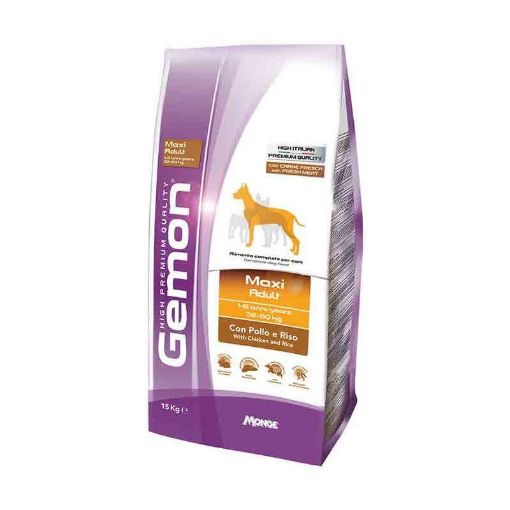 G86128 GEMON - Dry Dog Maxi Adult chicken & rice 15 kg paveikslėlis