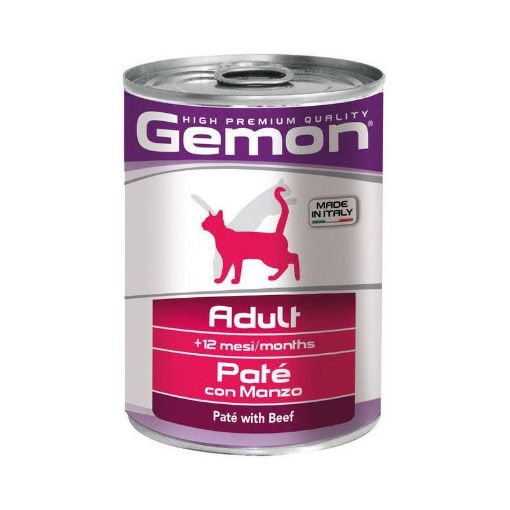 G99961 GEMON - Wet Cat Pate Adult beef 400 g paveikslėlis