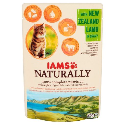 I35205 IAMS Naturally Adult Cat New Zealand Lamb 85g paveikslėlis