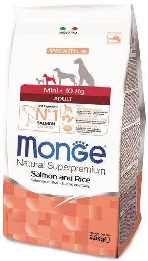 M11570 Monge Dry Dog Spec. Line - Mini Adult Salmon & rice 2,5 kg paveikslėlis