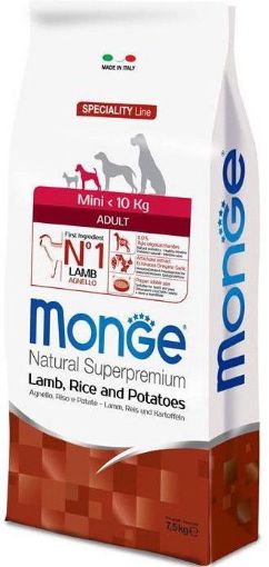 M11556 Monge Dry Dog Spec. Line - Mini Adult Lamb, rice & potatoes 7,5 kg paveikslėlis