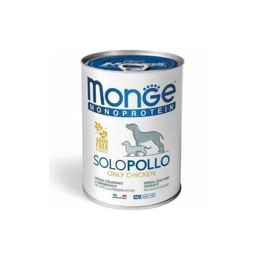 M14212 Monge Monoproteico "Solo" - Wet Dog Pate 100% chicken 400 g paveikslėlis