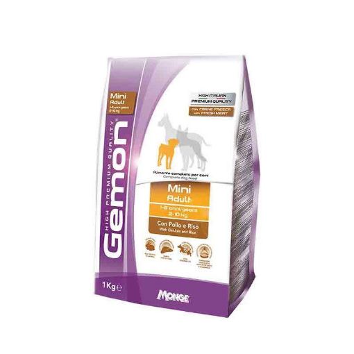 G86050 GEMON - Dry Dog Mini Adult chicken & rice 3 kg paveikslėlis