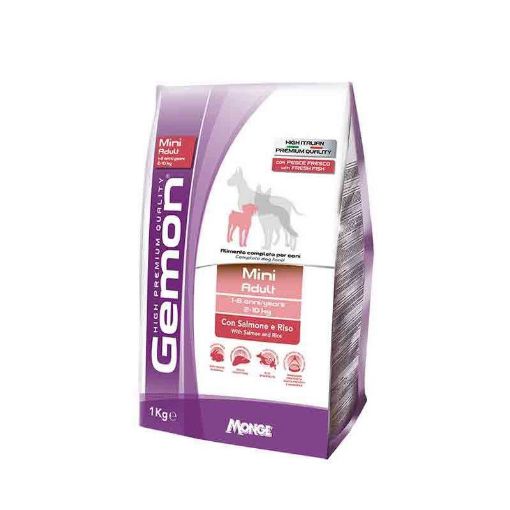 G86067 GEMON - Dry Dog Mini Adult salmon & rice 3 kg paveikslėlis