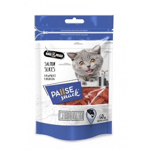 HM-8261 Hau&Miau Skanėstai katėms Lašišos gabalėliai 60g (pak. 10) paveikslėlis