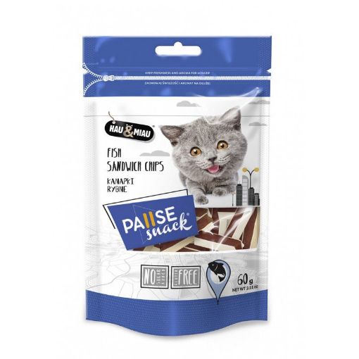 HM-8263 Hau&Miau Skanėstai katėms Žuvies sumuštiniai 60g (pak. 10) paveikslėlis