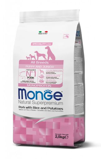 M11617 Monge Dry Dog Spec. Line Monopr. - All Breeds Puppy Pork, rice & potatoes 2,5 kg paveikslėlis