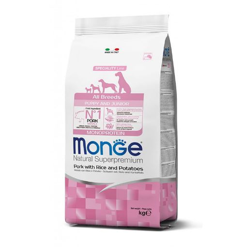 M11624 Monge Dry Dog Spec. Line Monopr. - All Breeds Puppy Pork, rice & potatoes 12 kg paveikslėlis