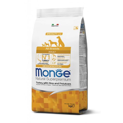 M11396 Monge Dry Dog Spec. Line Monopr. - All Breeds Adult Turkey, rice & potatoes 12 kg paveikslėlis