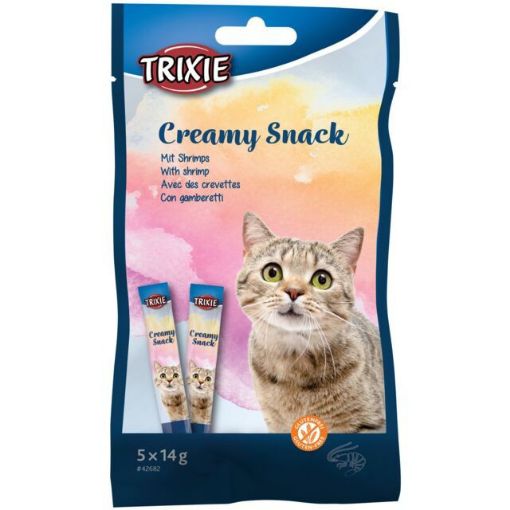 3.4_42682 TRIXIE Creamy Snack with shrimp, skanėstas katėms 5x14 g (pak.6) paveikslėlis