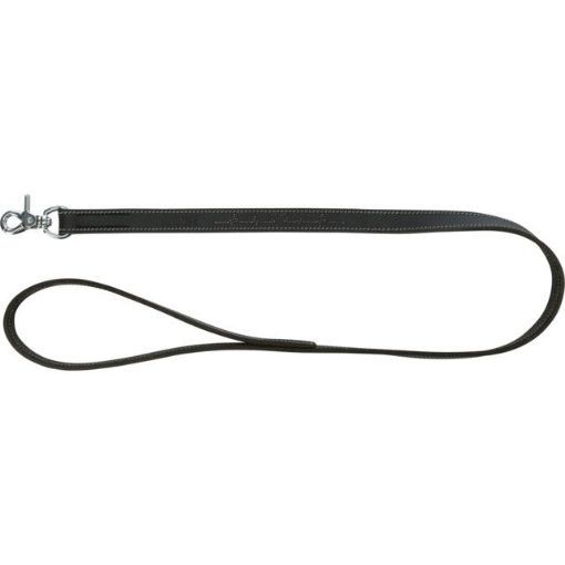 1.0_18980 TRIXIE Rustic rieb. odos pavadys Heartbeat, M-L 1m/20mm, juodas paveikslėlis