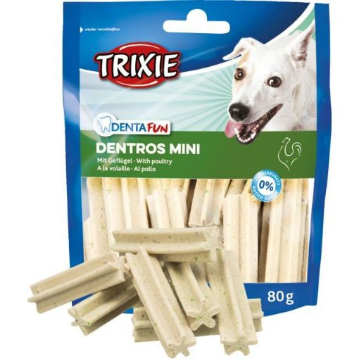 1.7_31773 TRIXIE Denta Fun Dentros Mini, paukštiena, 80 g (pak.8) paveikslėlis