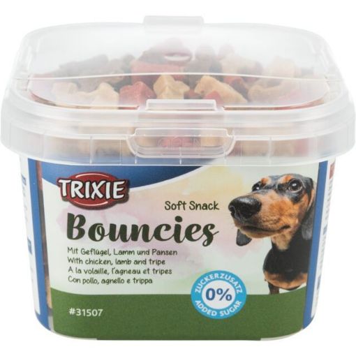 1.7_31507 TRIXIE Skanėstai šunims Soft Snack Bouncies su vištiena, ėriena,žarnokais 140 g (pak.6) paveikslėlis