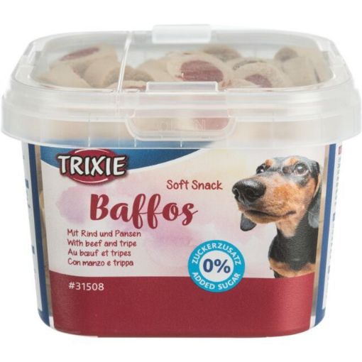 1.7_31508 TRIXIE Skanėstai šunims Soft Snack Baffos su jautiena, žarnokais, 140 g (pak.6) paveikslėlis