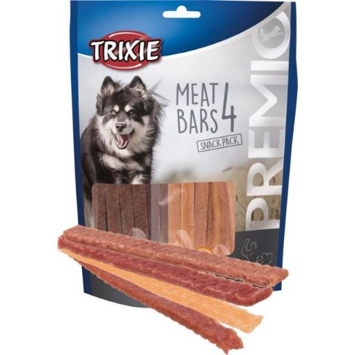 1.7_31853 TRIXIE PREMIO 4 Meat Bars, vištiena/antiena/ėriena/lašiša, 4x100 g (pak.4) paveikslėlis