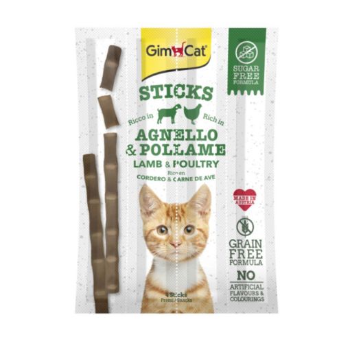 02.400761 GIMCAT STICKS POULTRY 4vnt GRAIN FREE paveikslėlis