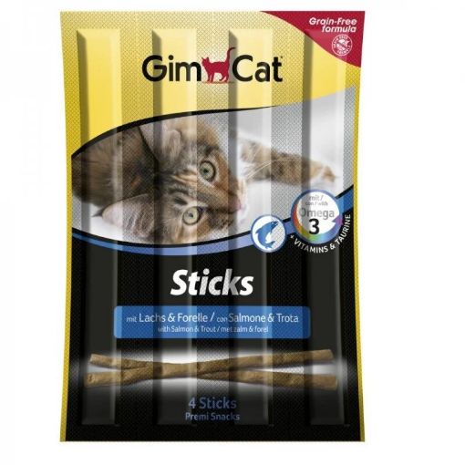 02.400778 GIMCAT STICKS SALMON & COD 4vnt GRAIN FREE paveikslėlis