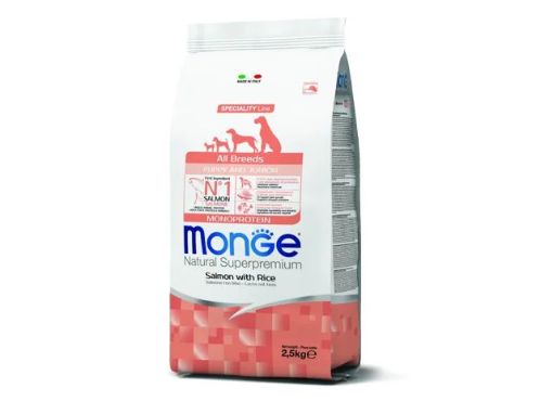 M11204 Monge Dry Dog Spec. Line - All Breeds Puppy Salmon & rice 2,5 kg paveikslėlis