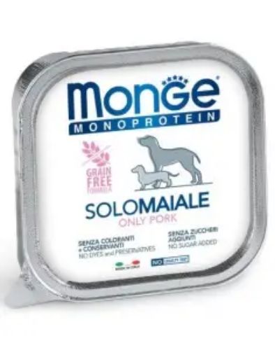 M14410 Monge Monoproteico "Solo" - Wet Dog Pate 100% pork 150 g paveikslėlis