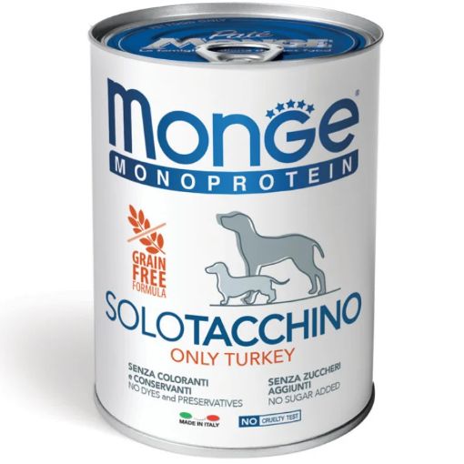 M14229 Monge Monoproteico "Solo" - Wet Dog Pate 100% turkey 400 g paveikslėlis