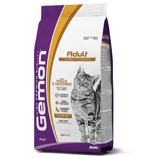 G97158 GEMON - Dry Cat Adult Complete chicken & turkey 2 kg paveikslėlis