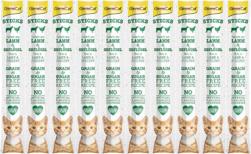 02.422039 GIMCAT STICKS LAMB & POULTRY 10vnt. paveikslėlis