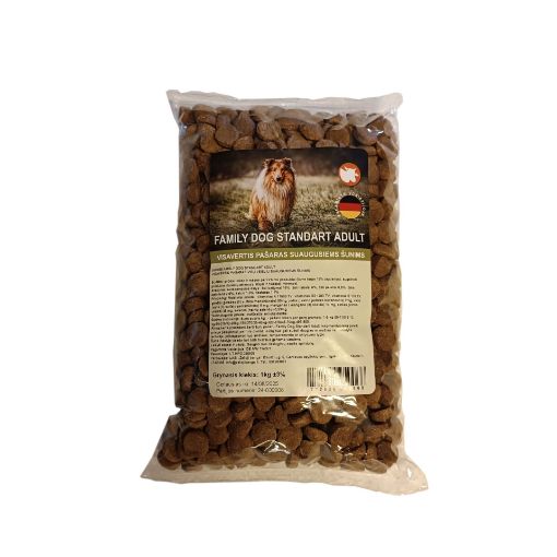 SU0066 Family Dog Standart Adult SU JAUTIENA 1kg paveikslėlis