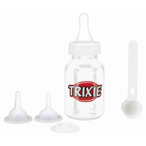 2.3_24210 TRIXIE Suckling bottle set, 120 ml, transparent/white (pak.3) paveikslėlis