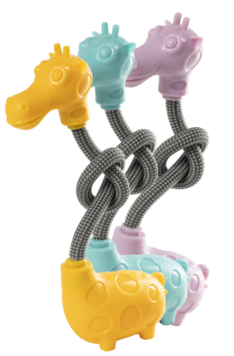 801035 Gimdog GIRAFFE įv. spalvų (pak.3) žaislas šuniui paveikslėlis