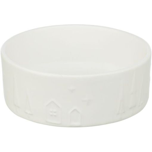 TRX_92022 TRIXIE Xmas Keraminis dubenėlis, 0.8 l/ 16 cm, baltas (pak.4) paveikslėlis