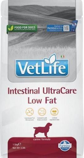 F44785 FARMINA VET LIFE - DOG Dry INTESTINAL ULTRACARE LOW FAT 1,5 kg paveikslėlis