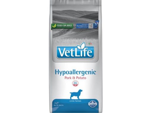 F40961 FARMINA VET LIFE - DOG Dry HYPOALLERGENIC Pork&Potato 12 kg paveikslėlis