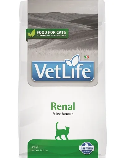F25159 FARMINA VET LIFE - CAT Dry RENAL 400 gr (pak.16) paveikslėlis