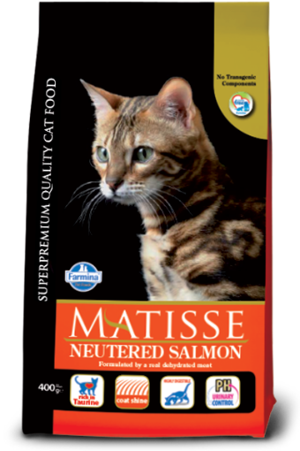 F31228 FARMINA MATISSE - CAT Dry NEUTERED Salmon 400 gr (pak.16) paveikslėlis