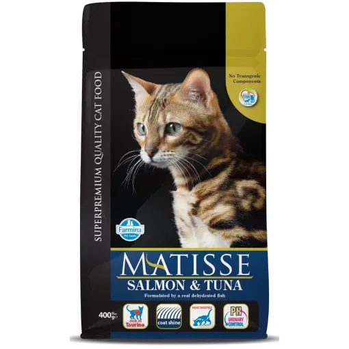 F16119 FARMINA MATISSE - CAT Dry Salmon&Tuna 400 g (pak.16) paveikslėlis