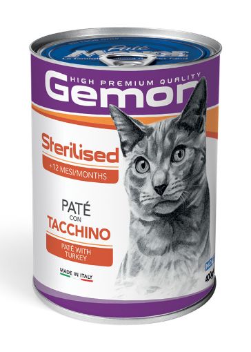 G99954 GEMON - Wet Cat Pate Sterilized turkey 400 g paveikslėlis