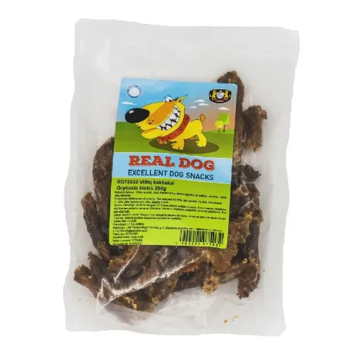 RD75032 Real Dog Snacks Vištų kakliukai 200g paveikslėlis