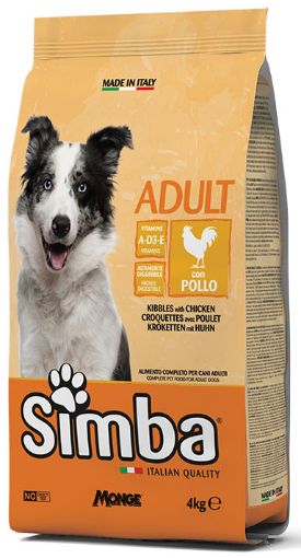 S09812 SIMBA DOG CROQUETTES CHICKEN 4 kg (pak.4) paveikslėlis