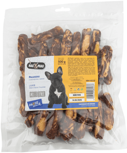 HM-8223 Hau&Miau marmuriniai ėrienos pirštai su sūriu 500g paveikslėlis