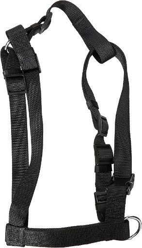 1.0_14331 TRIXIE Classic H-petnešos, L-XL 75-100cm/25 mm, juodos paveikslėlis