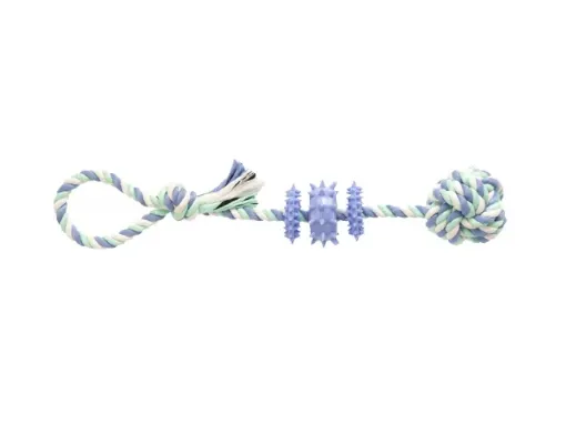 80779 Gimdog Cotton Dent Plus Rope W/Tpr 39 cm žaislas šuniui paveikslėlis